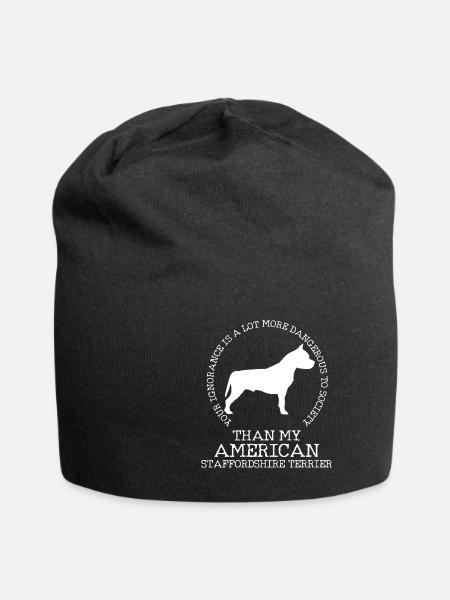 Than my Stafford - Jersey-Beanie - Schwarz