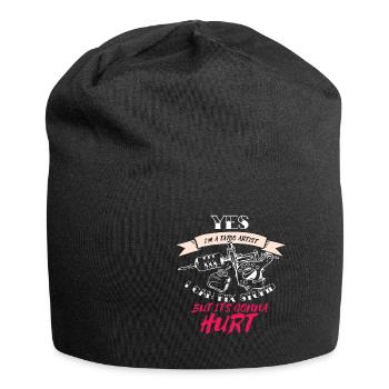 Tattoo Artist Spruch geschenk tätowierer - Jersey-Beanie - Schwarz - Vorne
