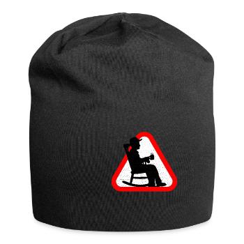 Attention grandfather - Jersey Beanie - black - Front