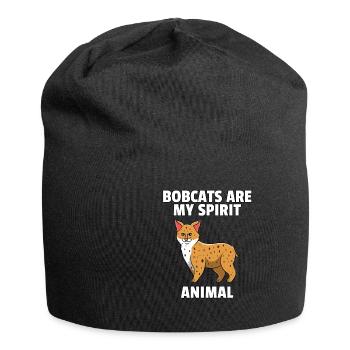 Luchs Wilder Süßer Lustiger Raubtier Geschenk - Jersey-Beanie - Schwarz - Vorne