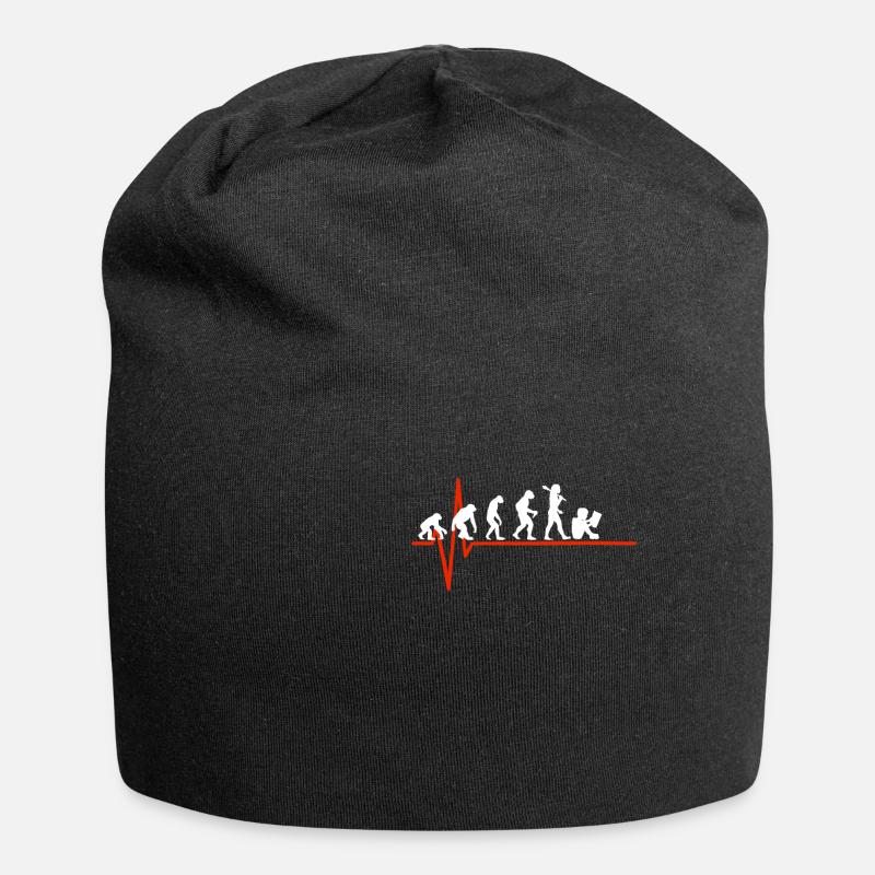 Reading Heartbeat - EVOLUTION OF READING - Jersey Beanie - black
