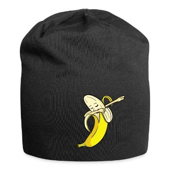 Banane Bananen Obst Dabbing Tanz Lustig Geschenk - Jersey-Beanie - Schwarz - Vorne