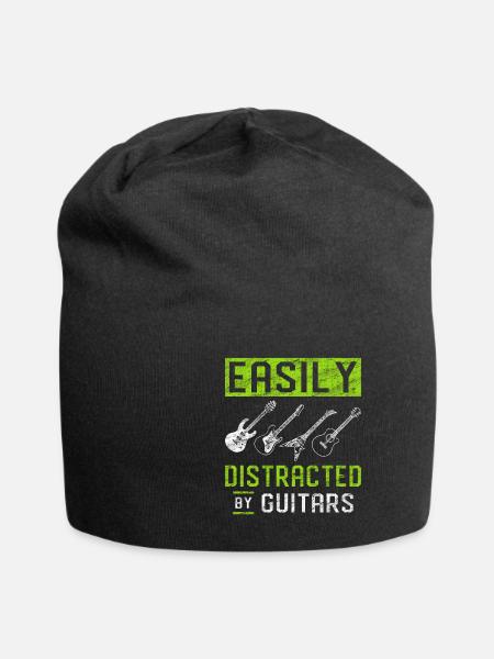 guitar - Jersey Beanie - black