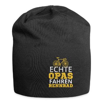 Echte Opas fahren Rennrad - Jersey-Beanie - Schwarz - Vorne