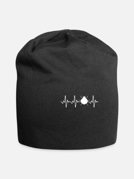 Ladybug Heartbeat - Jersey-Beanie - Schwarz
