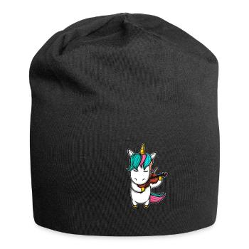 Unicorn violin - Jersey Beanie - black - Front