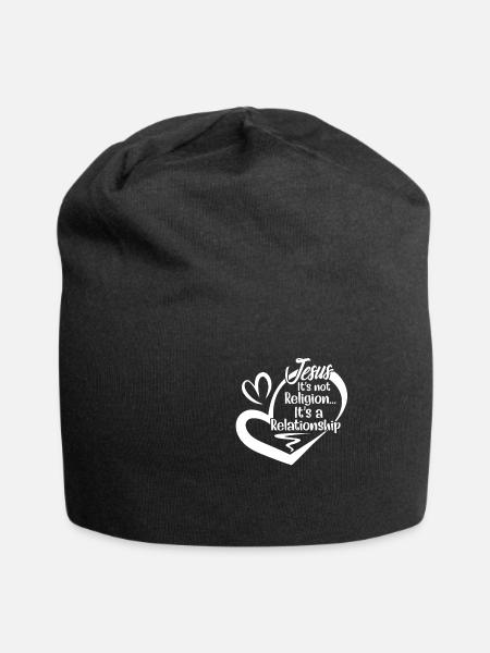 Jesus Religion Christian Dieu Christ Cadeau - Bonnet en jersey - noir