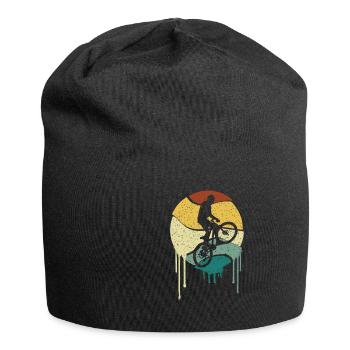 Biker Bicycle Jersey E Bike Mountain Bike MTB Shirt - Jersey Beanie - black - Front