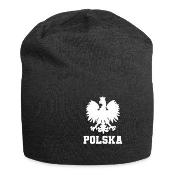 Polska Eagle | Poland, Polish, patriotism - Jersey Beanie - charcoal grey - Front
