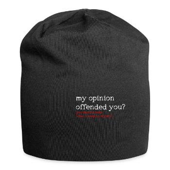 Sarcastic quotation shirts - Jersey Beanie - black - Front