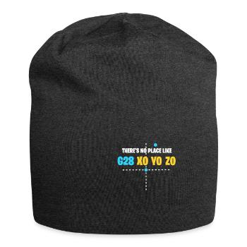 3d Druck - Jersey-Beanie - Anthrazit - Vorne