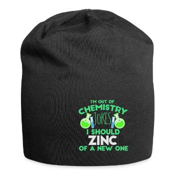 Chemist Jokes Funny Saying Chemical Technician Chemistry - Jersey Beanie - black - Front