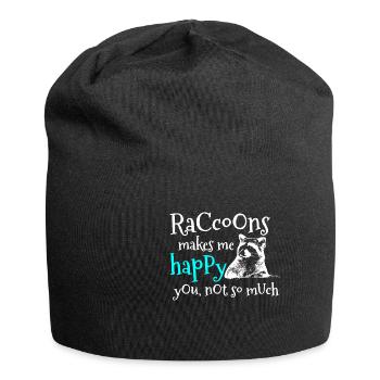 raton laveur - Bonnet en jersey - noir - Devant