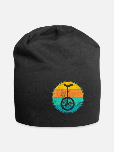 Einrad - Jersey-Beanie - Schwarz