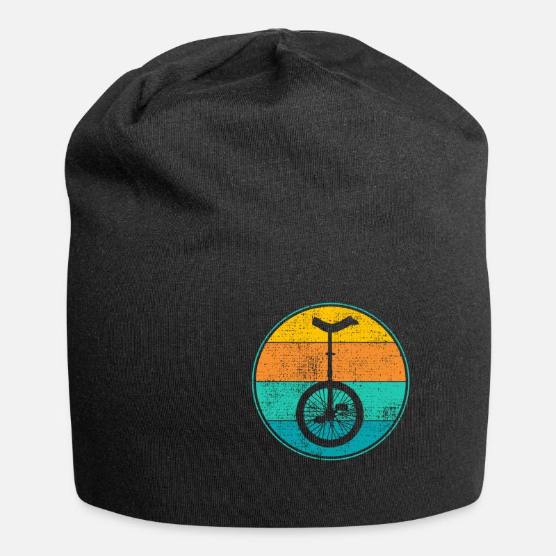 Einrad - Jersey-Beanie - Schwarz