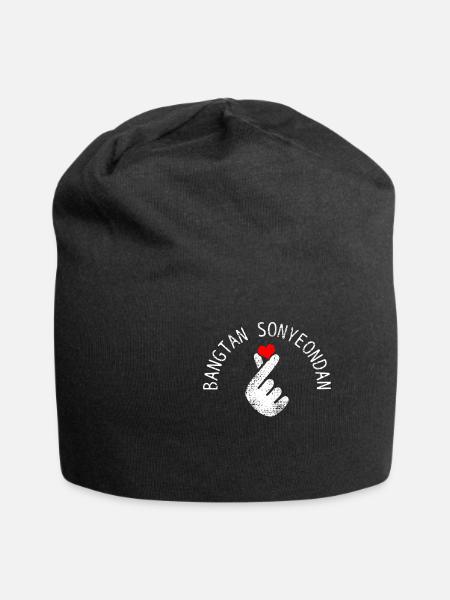 Bangtan Sonyeondan Hip Hop Band - Bonnet en jersey - noir