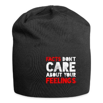 Facts Feelings Quotes Quotes Sayings Sayings - Jersey Beanie - black - Front