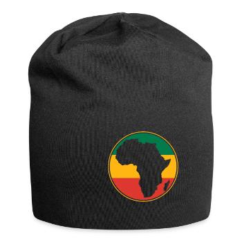 Afrikanische Karte - Jersey-Beanie - Schwarz - Vorne