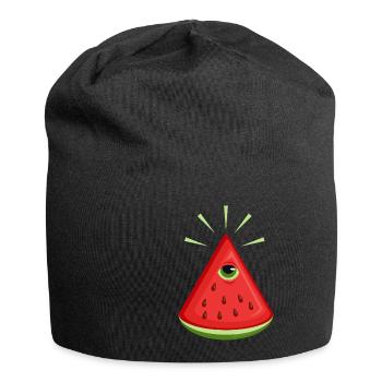 Wassermelone Illuminati - Jersey-Beanie - Schwarz - Vorne