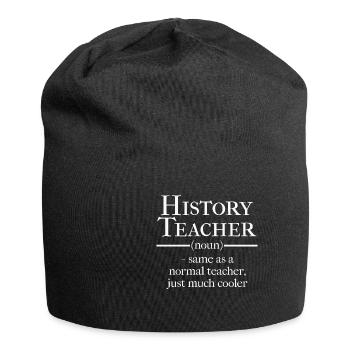 Professeur d'histoire éducateur scolaire - Bonnet en jersey - noir - Devant