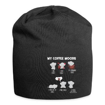 Elephant elephant - elephant fan - coffee - Jersey Beanie - black - Front