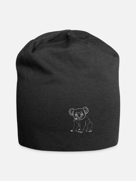koala - Bonnet en jersey - noir