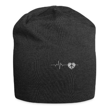 Pilot Flugzeug fliegen Flugsport Geschenkidee - Jersey-Beanie - Anthrazit - Vorne