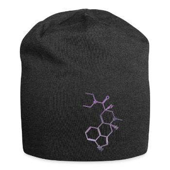 LSD Strukturformel Acid Molekül - Jersey-Beanie - Anthrazit - Vorne