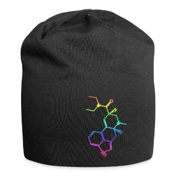 LSD Strukturformel Molekül A. Hofmann Bicycle Day - Jersey-Beanie - Schwarz - Vorne