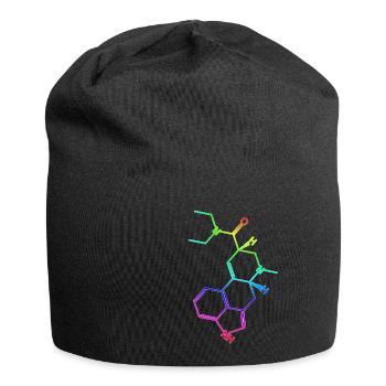 LSD Strukturformel Molekül A. Hofmann Bicycle Day - Jersey-Beanie - Schwarz - Vorne