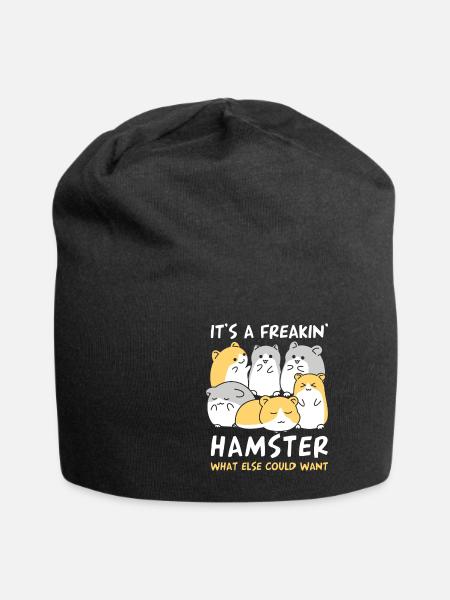 Hamster - Jersey Beanie - black
