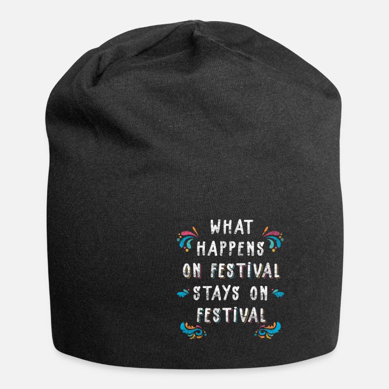 Festival - Jersey-Beanie - Schwarz