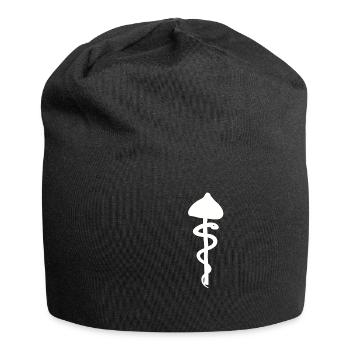 Mushroom snake, drug hallucination DMT enlightenment - Jersey Beanie - black - Front