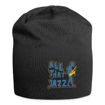 Saxophon - Jersey-Beanie - Schwarz - Vorne