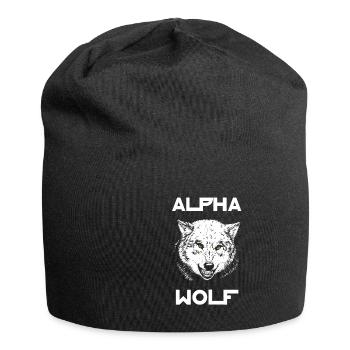 Alpha Wolf Wildlife - Jersey Beanie - black - Front