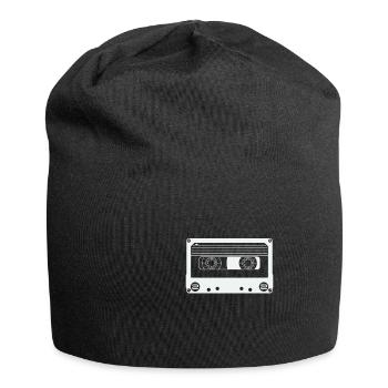 Cassette vintage rétro - Bonnet en jersey - noir - Devant