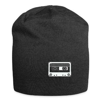 Retro Vintage Kassette - Jersey-Beanie - Anthrazit - Vorne