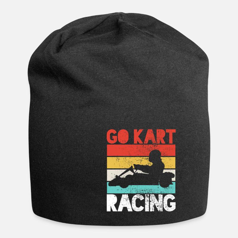 Kart Racing Kart Racing Kart Racing - Jersey-Beanie - Schwarz