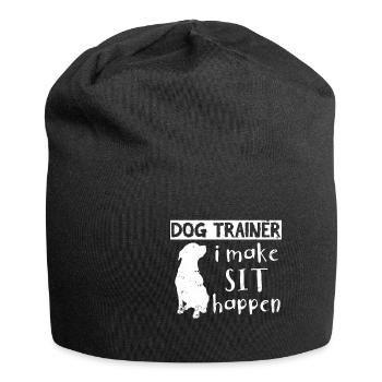 Hundeschule - Jersey-Beanie - Schwarz - Vorne