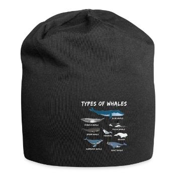 Les espèces de baleines baleine mer bleue de conservation - Bonnet en jersey - noir - Devant