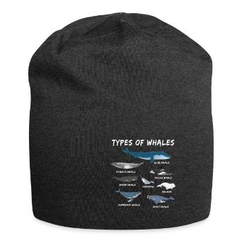 The species of whales whale blue whale conservation sea - Jersey Beanie - charcoal grey - Front