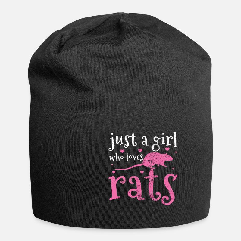 Ratte Ratten - Jersey-Beanie - Schwarz