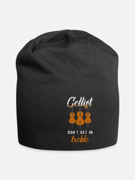 Cello - Jersey-Beanie - Schwarz