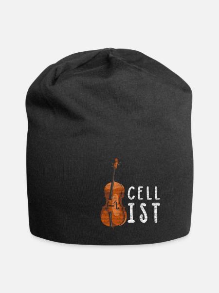 violoncelle - Bonnet en jersey - noir