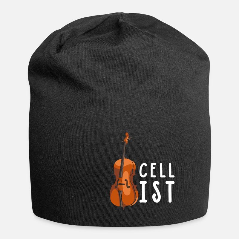 Cello - Jersey-Beanie - Schwarz
