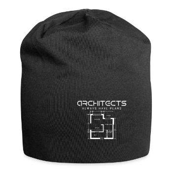 Architects always have a plan gift idea - Jersey Beanie - black - Front