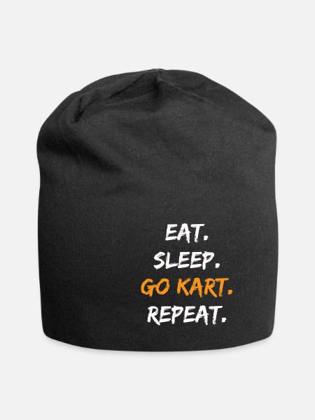 Kart Kart - Jersey-Beanie - Schwarz