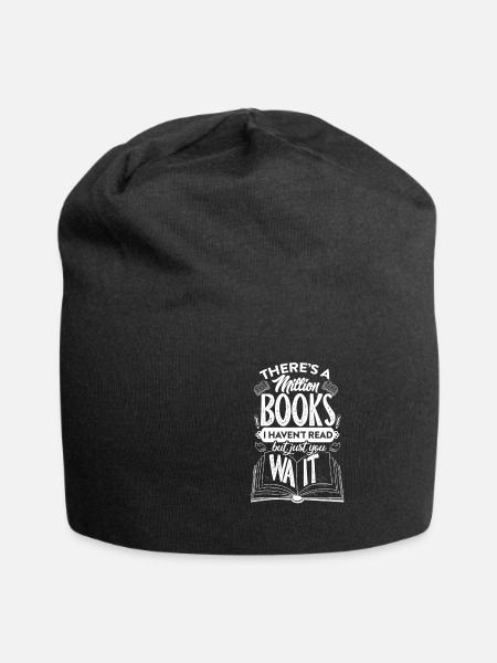 Lesen - Jersey-Beanie - Schwarz