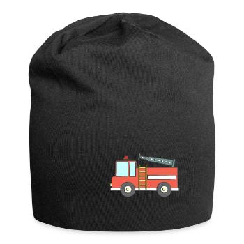 Camion de pompiers - Bonnet en jersey - noir - Devant
