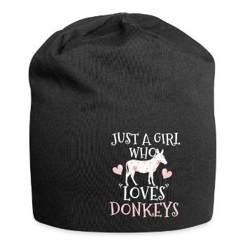 Esel Esel Esel - Jersey-Beanie - Schwarz - Vorne